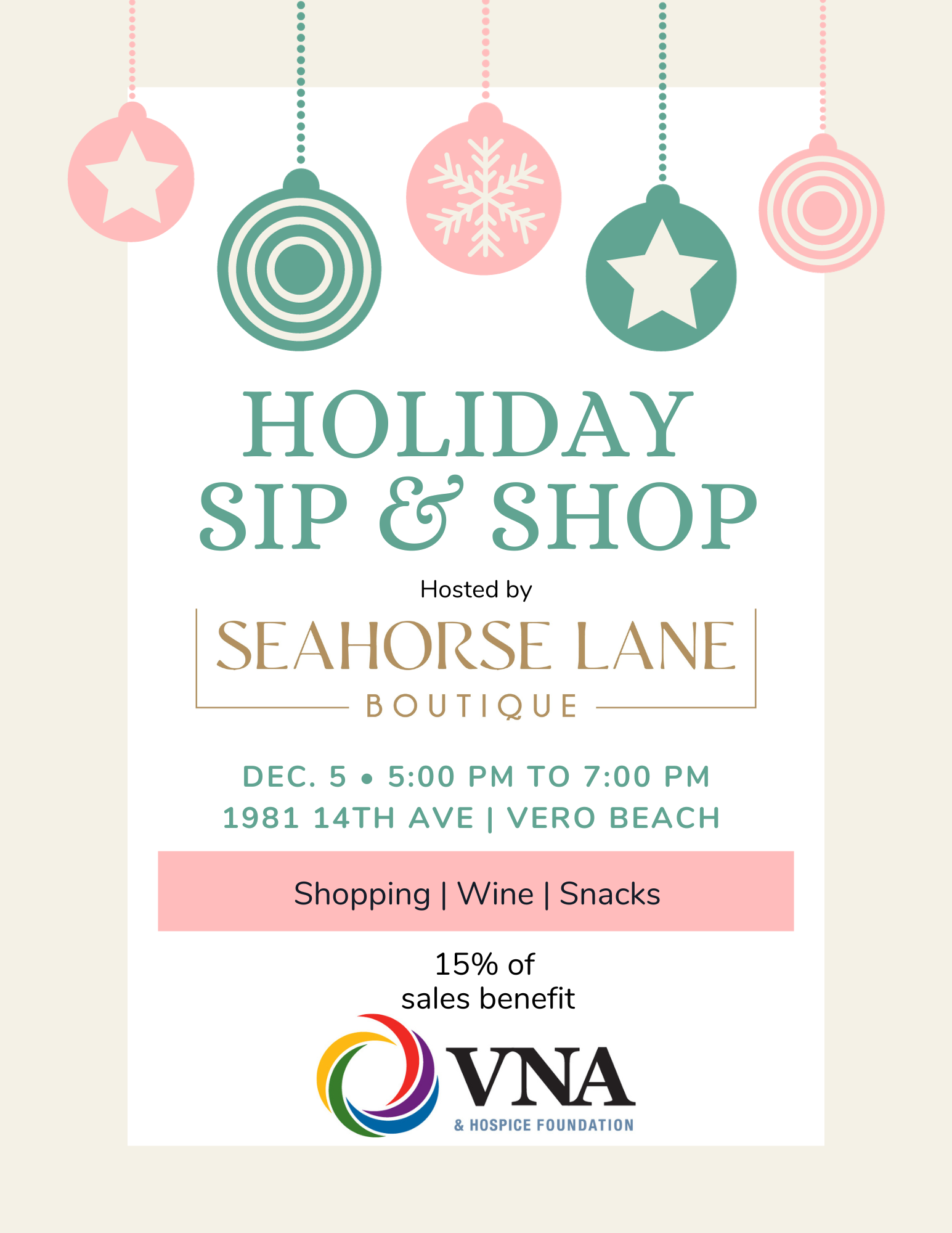 Seahorse Lane Sip & Shop